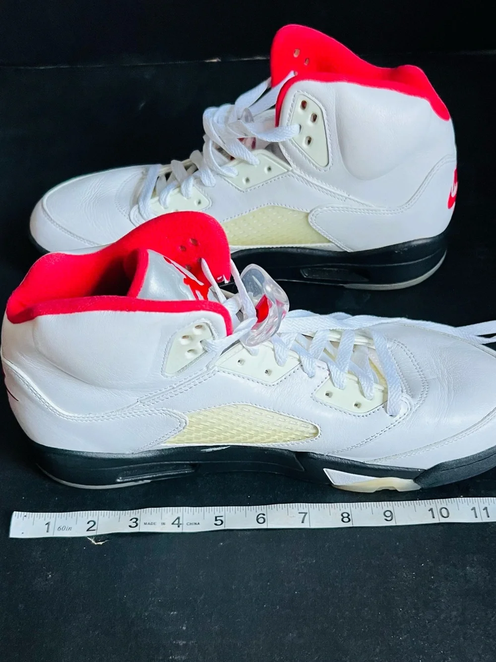 Jordan Kids White & Red High-Top Sneakers
